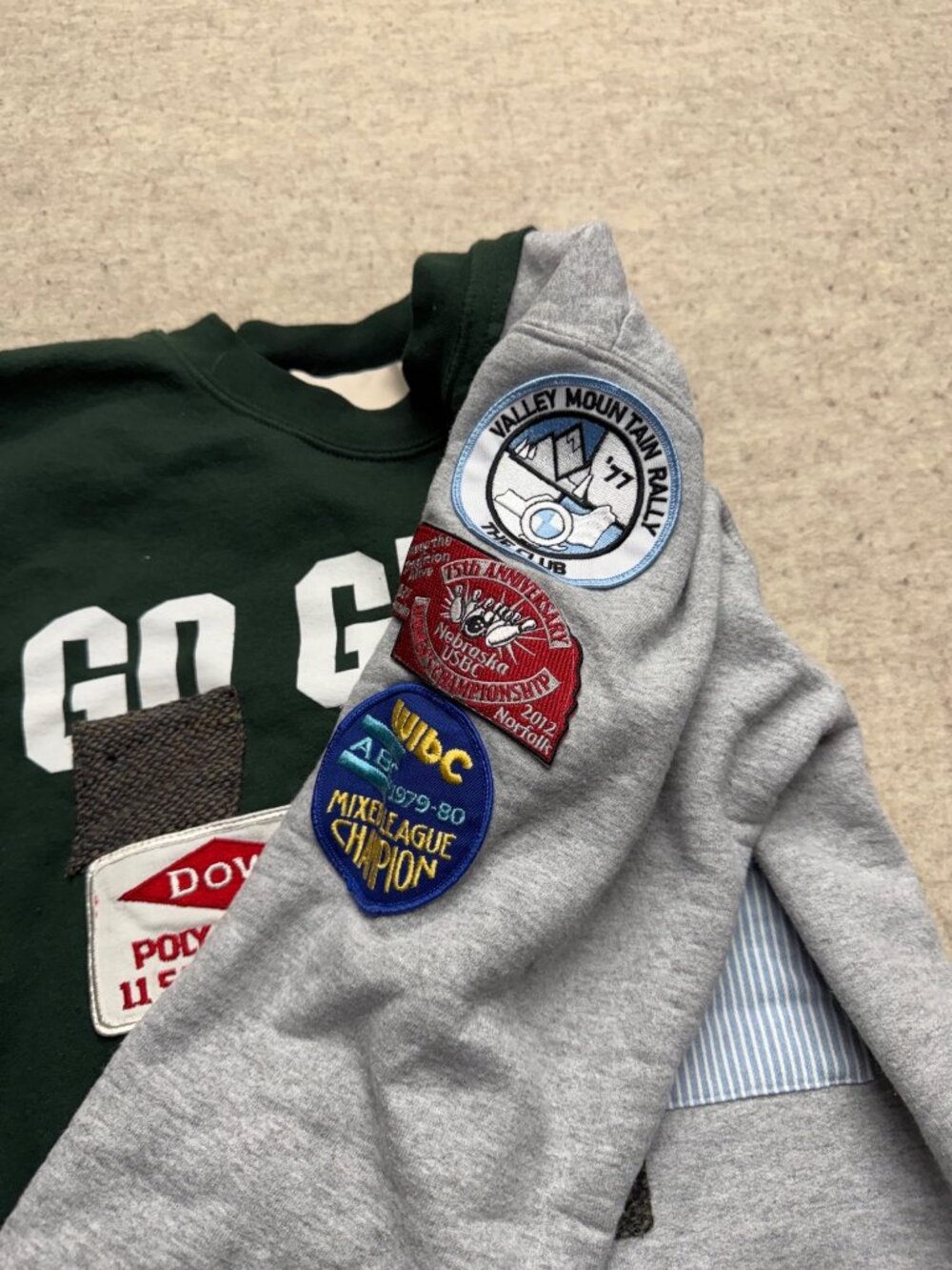 Riley Vintage Patchwork Crewneck Sweatshirt Women's Size XS - Picture 6 of 10